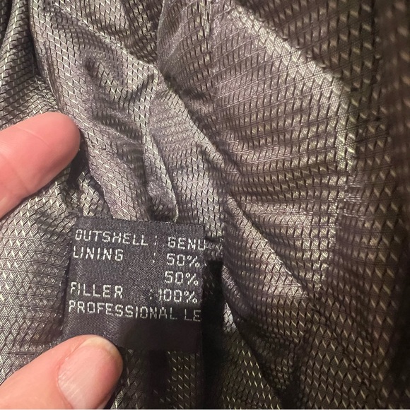 Adler Men M Black Lamb Leather Jacket quilted lining Moto bomber 90’s zip - Picture 5 of 8